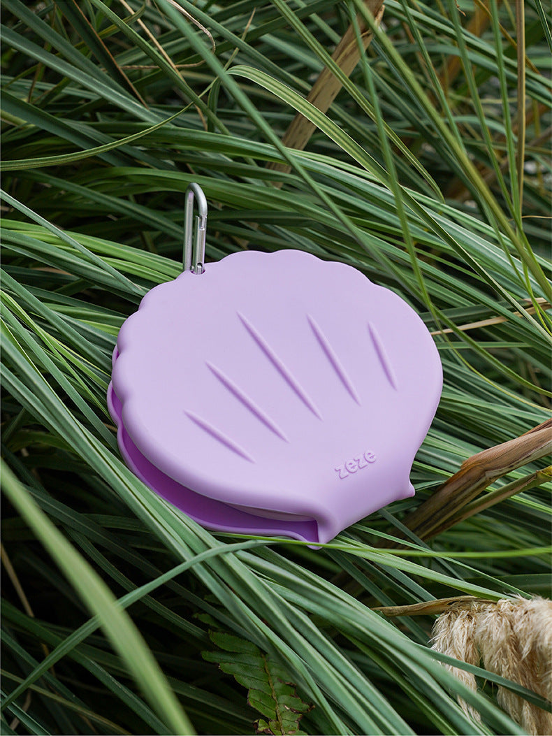 zeze silicone folding pet bowl protection cervical spine dog bowl anti-overturning double bowl cat drinking cat bowl pet supplies