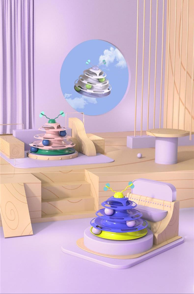 Mystic Forest Cat Ball Tower