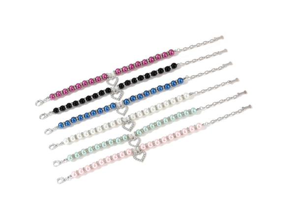 Lovely Pearl Heart Pet Necklace