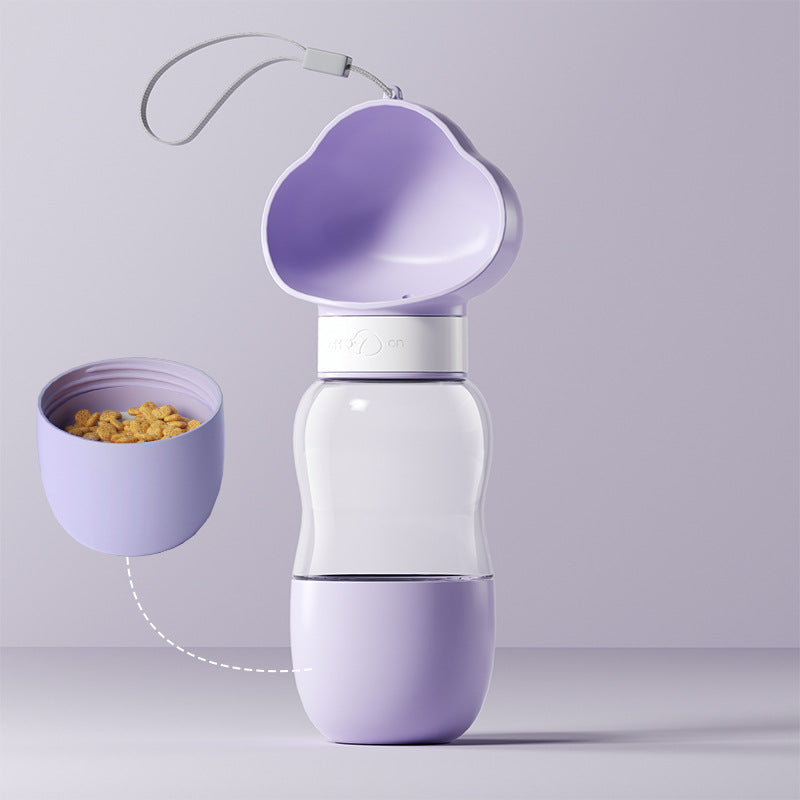 2-in-1 Portable Pet Water & Food Bottle