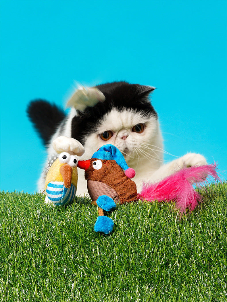 Whimsical Bird Catnip Toys