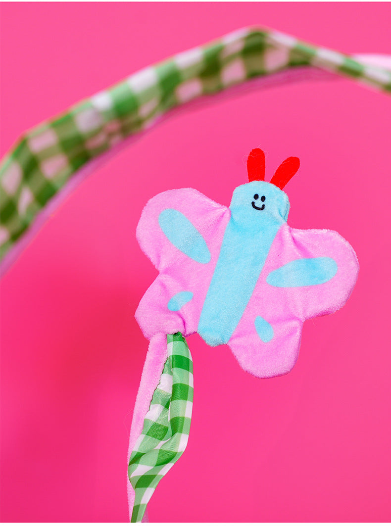 zeze spring cat tunnel cat toys self-hilarious deboreting bell teasing cat stick spring catnip dodge cat supplies