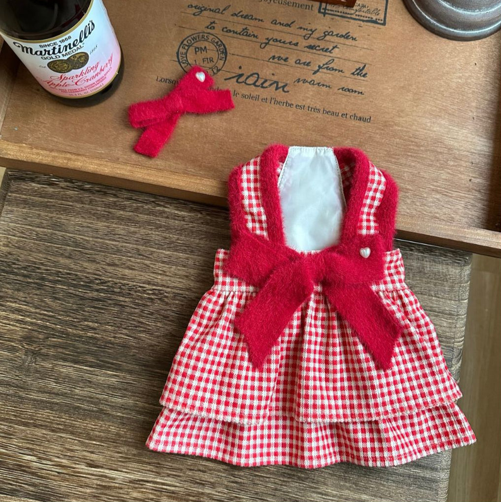Lovely Checkered Pet Dress