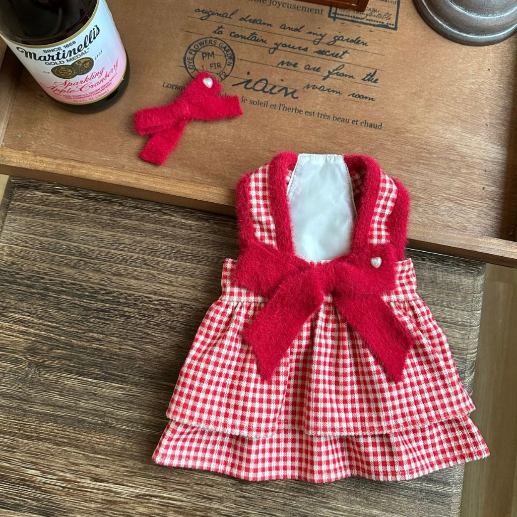 Lovely Checkered Pet Dress