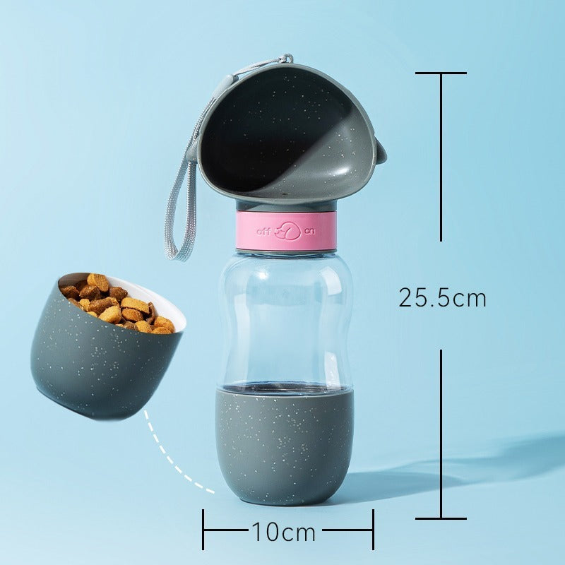 2-in-1 Portable Pet Water & Food Bottle