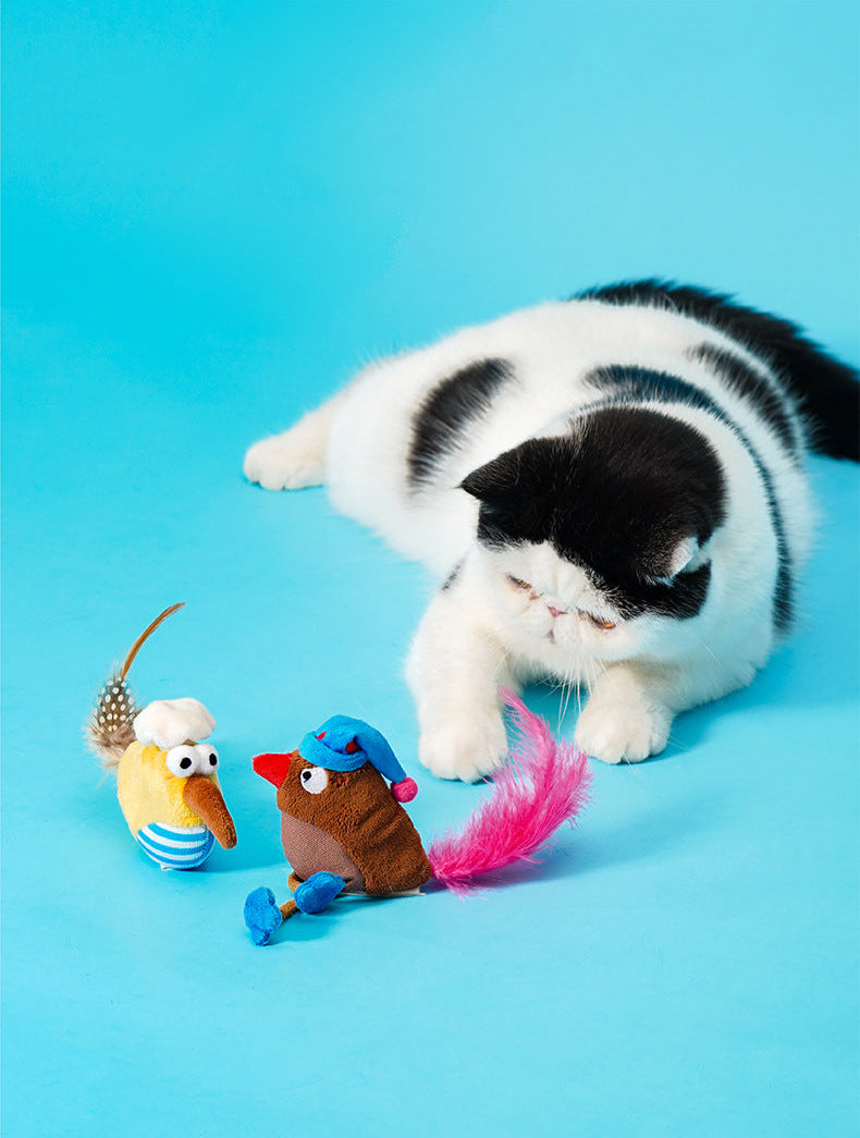Whimsical Bird Catnip Toys