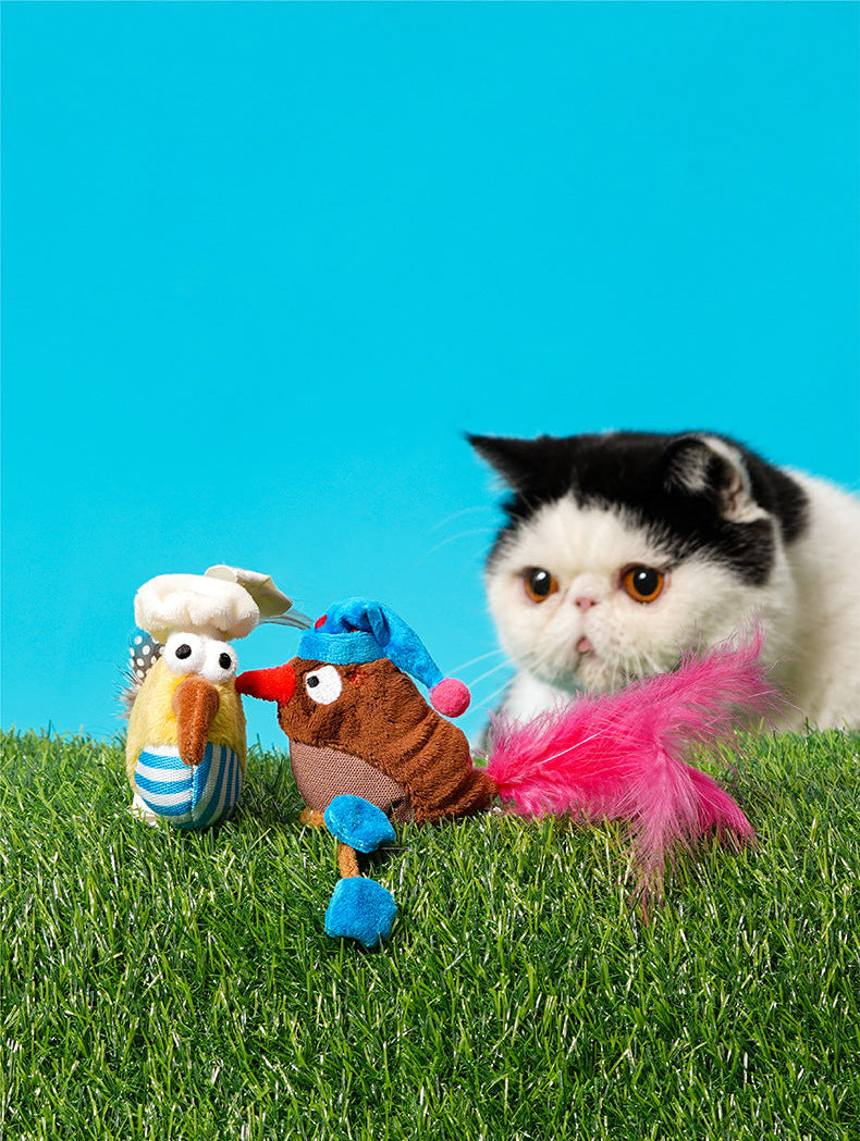 Whimsical Bird Catnip Toys