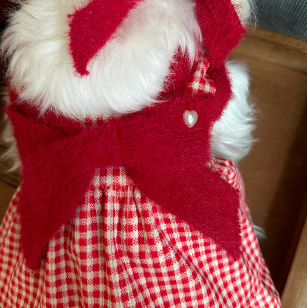 Lovely Checkered Pet Dress