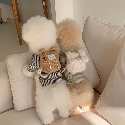 Puppy Backpack Outfit – Bunny & Bear Design