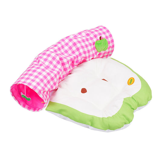 Zeze Green Apple Cat Tunnel All Seasons Universal Detachable Washable Tunnel Cat Nest Play and Rest One Refuge House