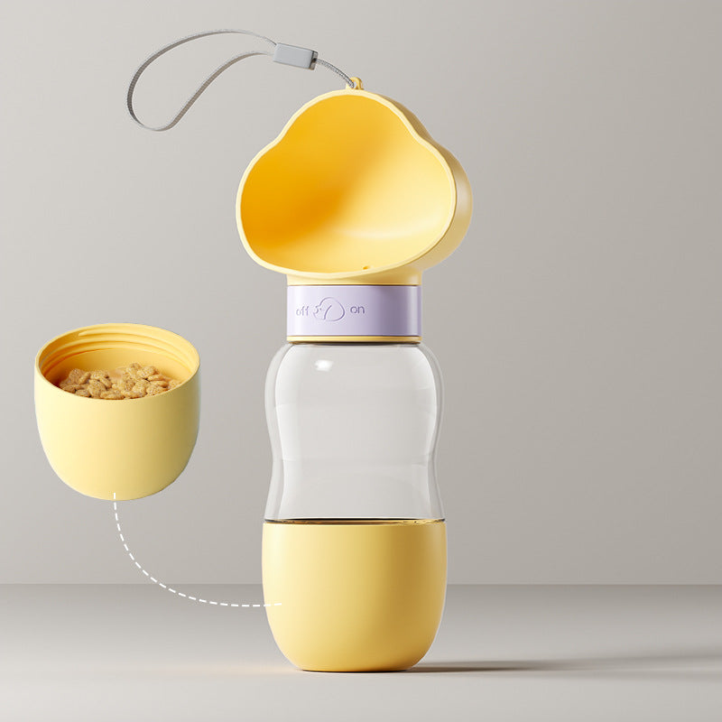2-in-1 Portable Pet Water & Food Bottle