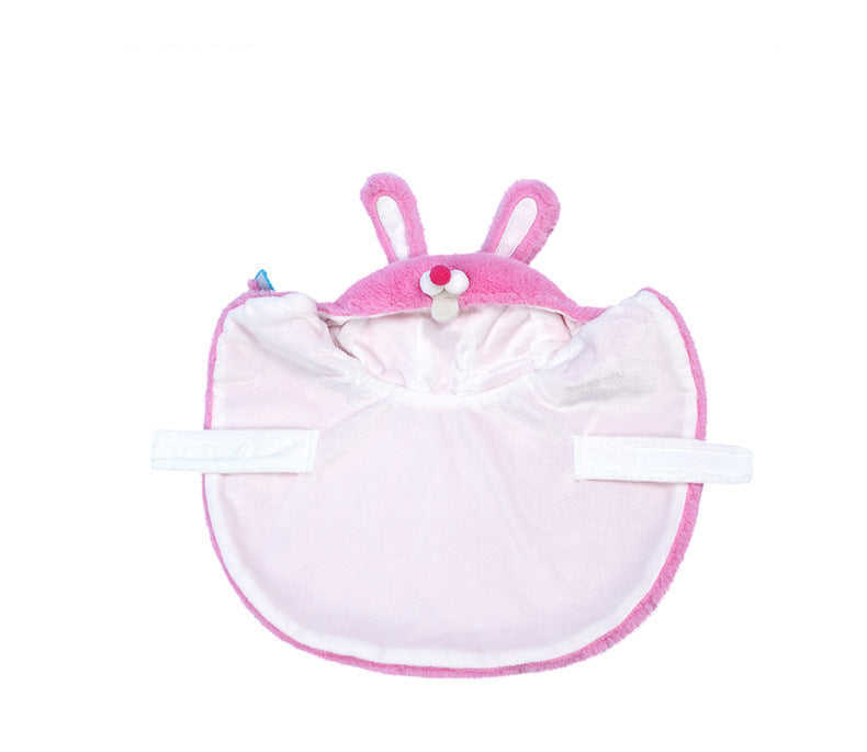 Pink Bunny Plush Cape