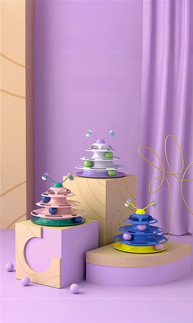 Mystic Forest Cat Ball Tower